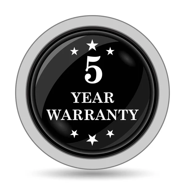 5 year warranty icon — Stock Photo, Image