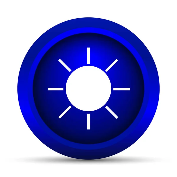 Sun Icon Internet Button White Background — Stock Photo, Image