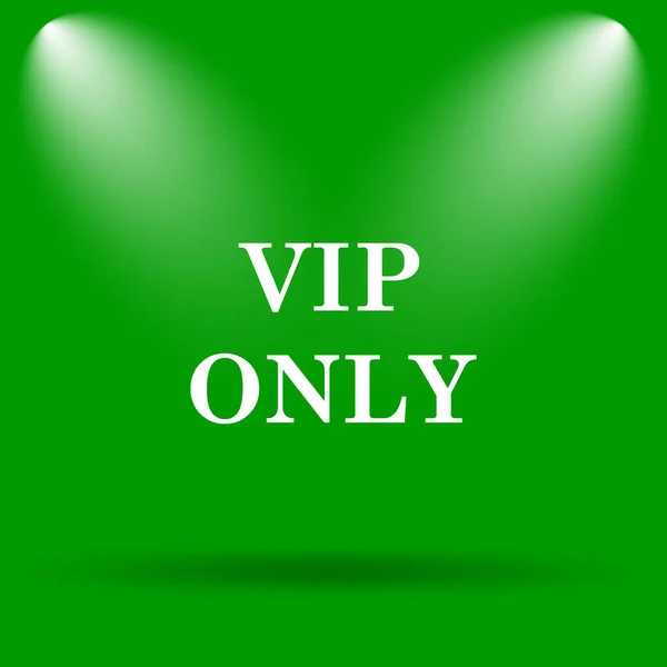 VIP only icon. Internet button on green background