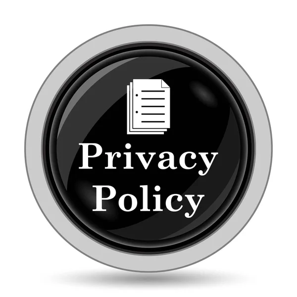 Privacy Policy Icon Internet Button White Background — Stock Photo, Image