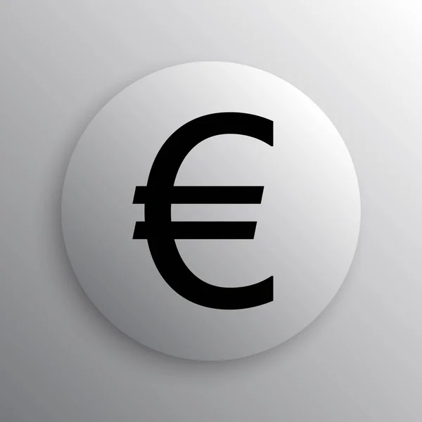 Euro Symbol Internet Taste Auf Weißem Hintergrund — Stockfoto