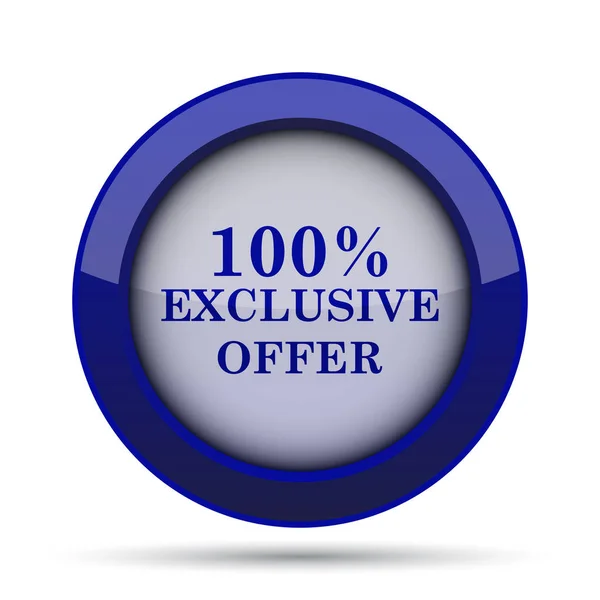 100% exclusive offer icon — Stock Photo, Image