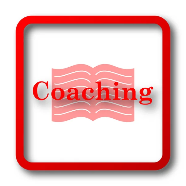 Coaching icon. Internet button on white background