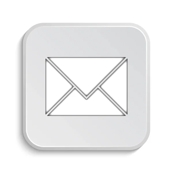 Mail Icon Internet Button White Background — Stock Photo, Image