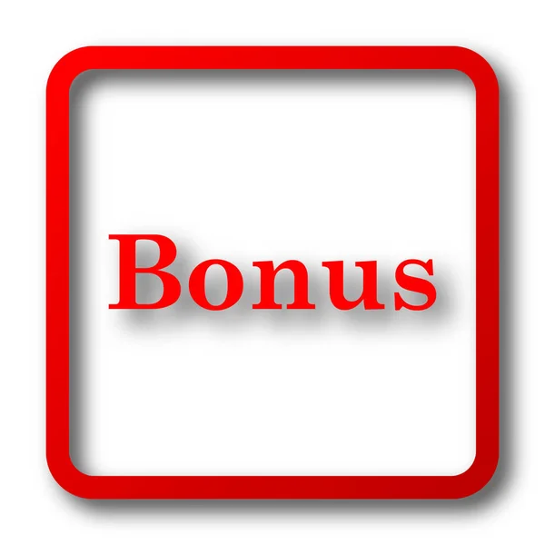ボーナス アイコン 白い背景の上のインター ネット ボタン — ストック写真