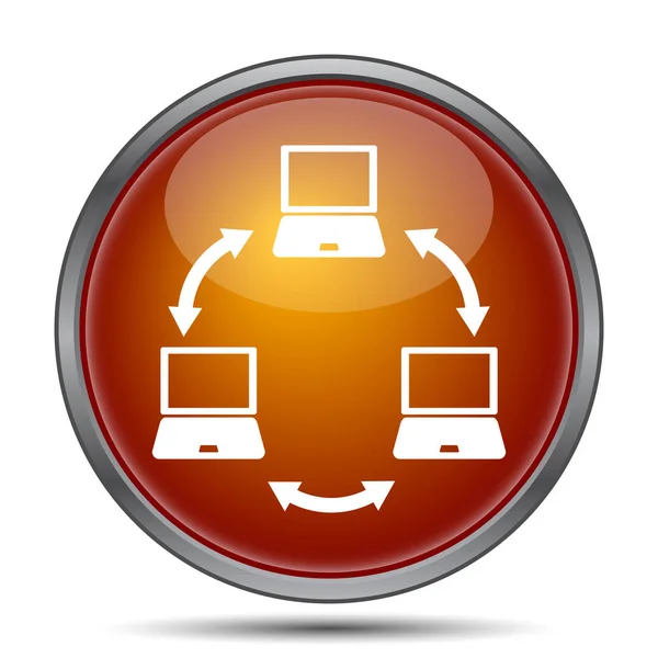 コンピューターのネットワークのアイコン — ストック写真