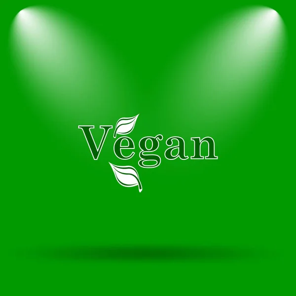 Ikon vegan — Stok Foto