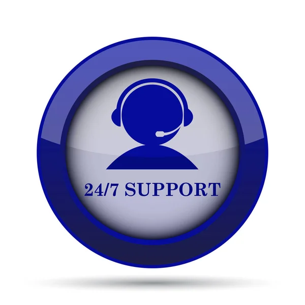 Ikona podpora 24-7 — Stock fotografie