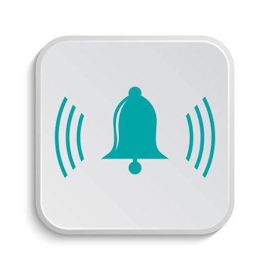 Zil simgesini. Beyaz arka plan üzerinde Internet düğmesi