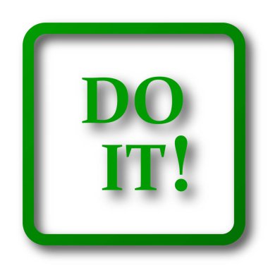 Simge yapmak. Beyaz arka plan üzerinde Internet düğmesi