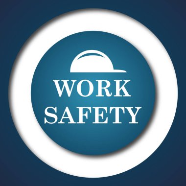 İş güvenlik simgesi. Beyaz arka plan üzerinde Internet düğmesi