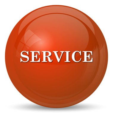 Service simgesini. Beyaz arka plan üzerinde Internet düğmesi