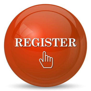 Kayıt simgesi. Beyaz arka plan üzerinde Internet düğmesi