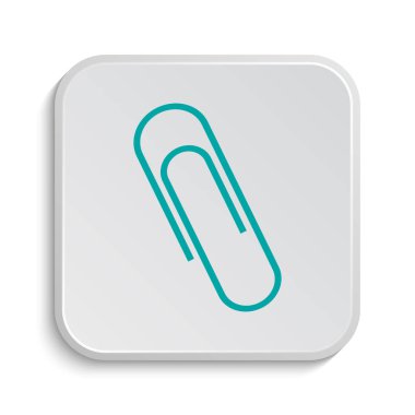 Ataç simgesi. Beyaz arka plan üzerinde Internet düğmesi