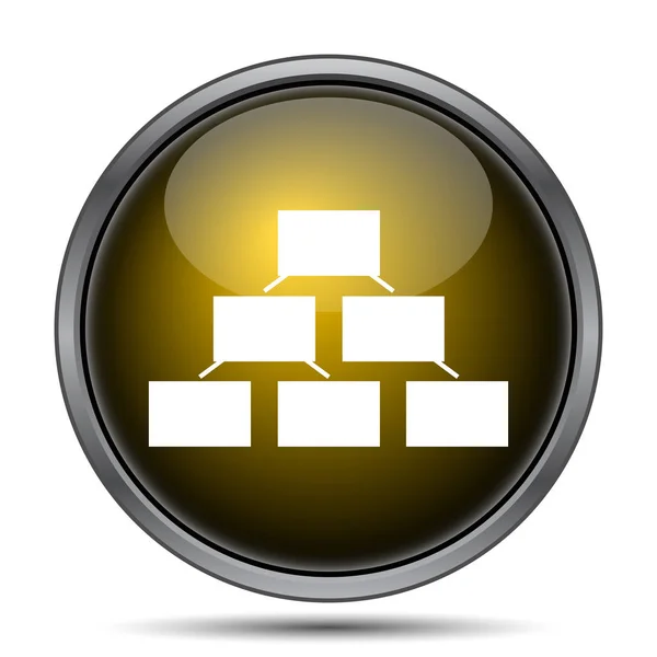 Organizational chart icon — Stock Photo, Image