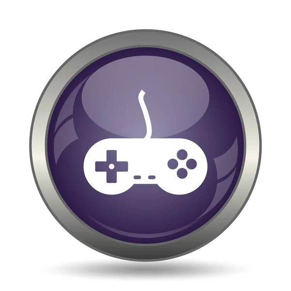 Gamepad Icon Internet Button White Background — Stock Photo, Image