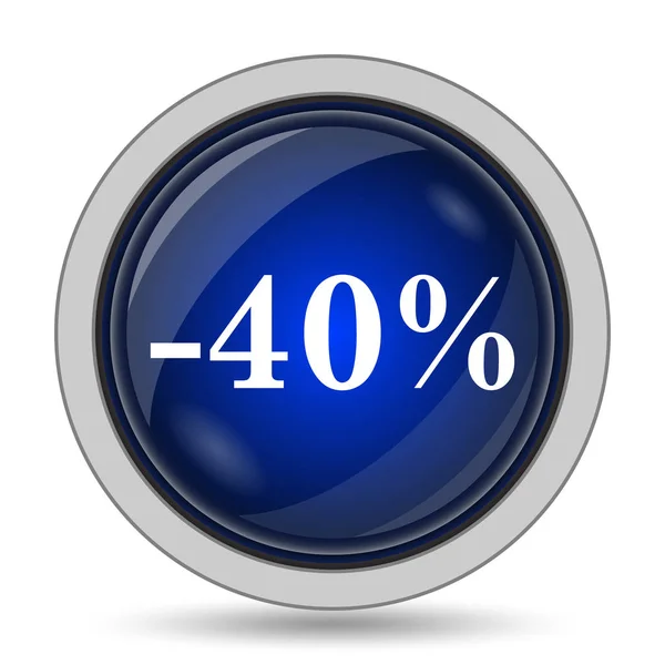 40 percent discount icon — Stock Photo, Image