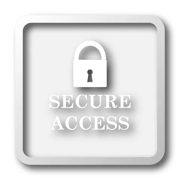 Иконка Защищенного Доступа Кнопка Интернет Белом Фоне — стоковое фото