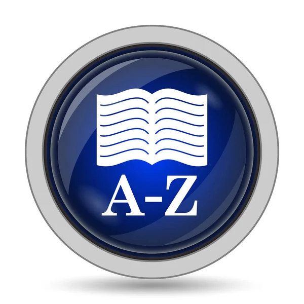 A-z boekpictogram — Stockfoto