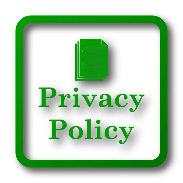 Privacy Policy Icon Internet Button White Background — Stock Photo, Image