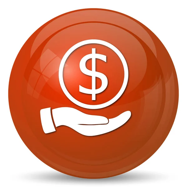 Money in hand icon — Stock Photo, Image