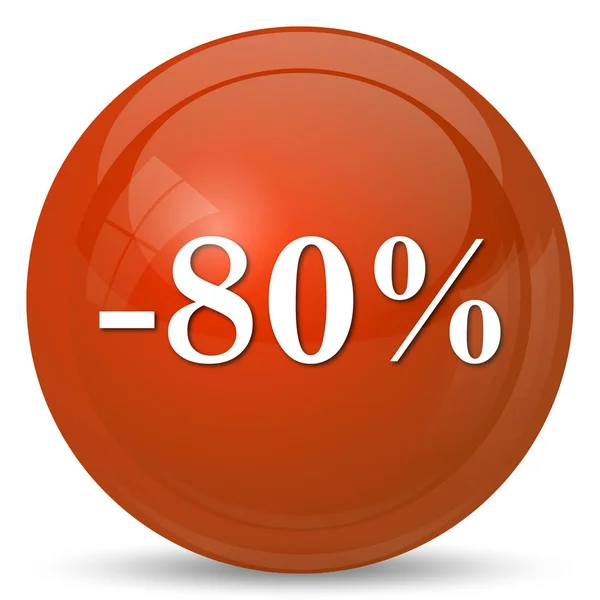 80 percent discount icon — Stock Photo, Image