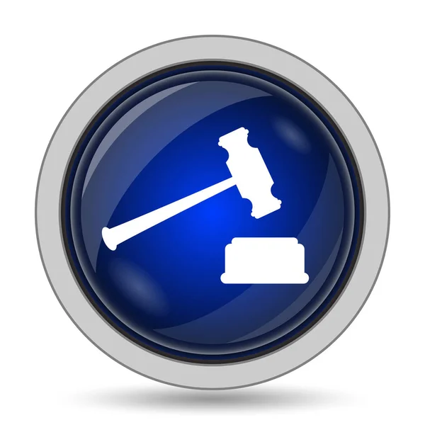Soudce kladivo ikona — Stock fotografie
