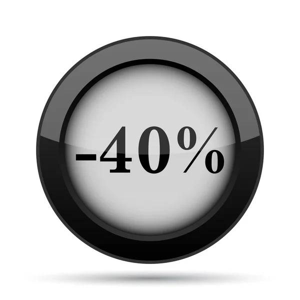 40 percent discount icon — Stock Photo, Image
