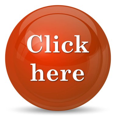 Burada simgesini tıklatın. Beyaz arka plan üzerinde Internet düğmesi