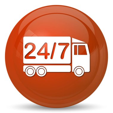 24 7 teslimat kamyonu simgesi