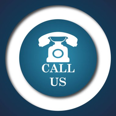 Bizi simgesini arayın. Beyaz arka plan üzerinde Internet düğmesi