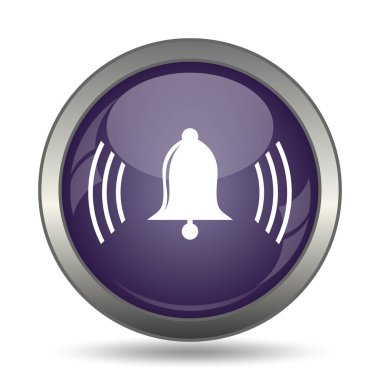 Zil simgesini. Beyaz arka plan üzerinde Internet düğmesi