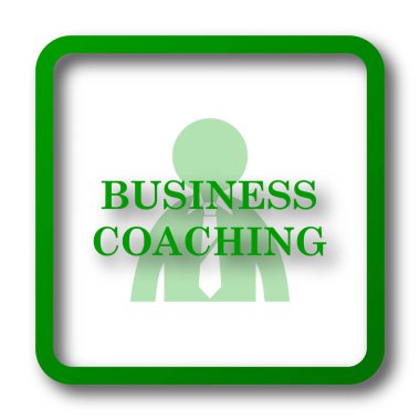 İş koçluk simgesi. Beyaz arka plan üzerinde Internet düğmesi