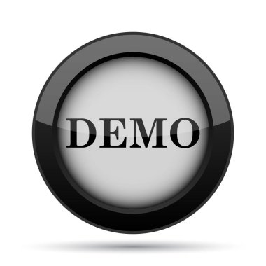 Demo simgesi. Beyaz arka plan üzerinde Internet düğmesi