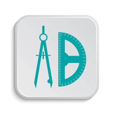 E-öğrenme simgesi. Beyaz arka plan üzerinde Internet düğmesi