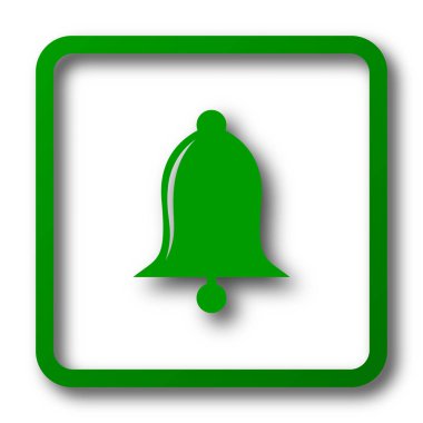 Zil simgesini. Beyaz arka plan üzerinde Internet düğmesi