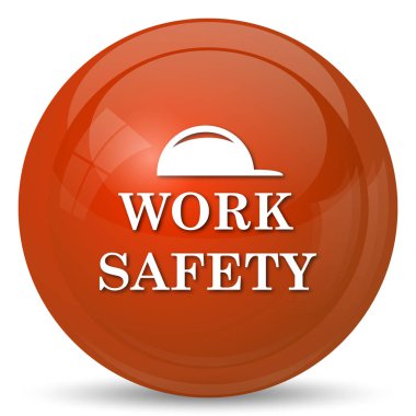 İş güvenlik simgesi. Beyaz arka plan üzerinde Internet düğmesi