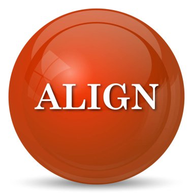 Simge hizalayın. Beyaz arka plan üzerinde Internet düğmesi