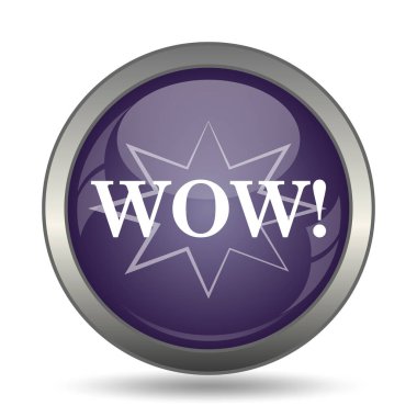 Simge Vay. Beyaz arka plan üzerinde Internet düğmesi