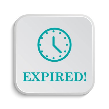 Süresi dolan simgesi. Beyaz arka plan üzerinde Internet düğmesi