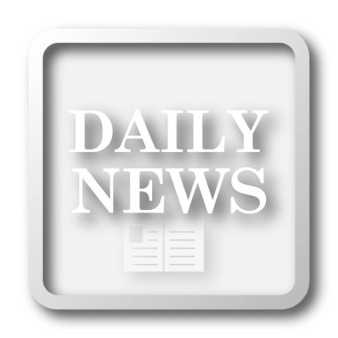 Günlük haber simgesi. Beyaz arka plan üzerinde Internet düğmesi