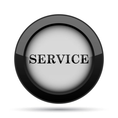 Service simgesini. Beyaz arka plan üzerinde Internet düğmesi