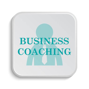 İş koçluk simgesi. Beyaz arka plan üzerinde Internet düğmesi