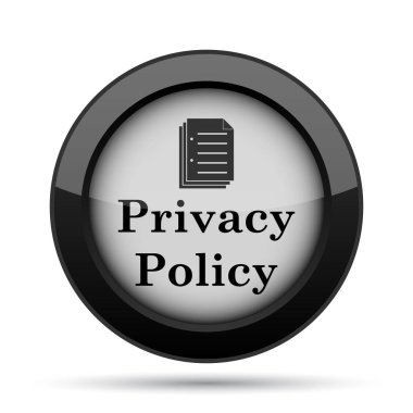 Gizlilik ilkesi simgesi. Beyaz arka plan üzerinde Internet düğmesi