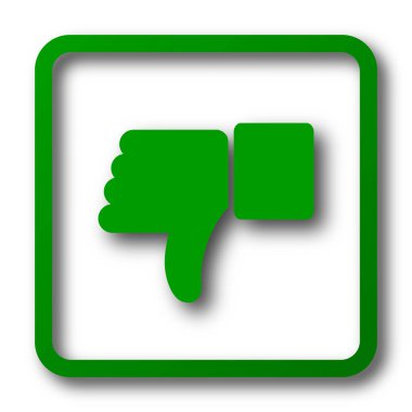 Başparmak simgesi. Beyaz arka plan üzerinde Internet düğmesi