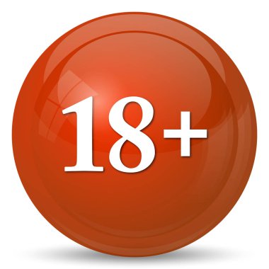 18 artı simgesi. Beyaz arka plan üzerinde Internet düğmesi