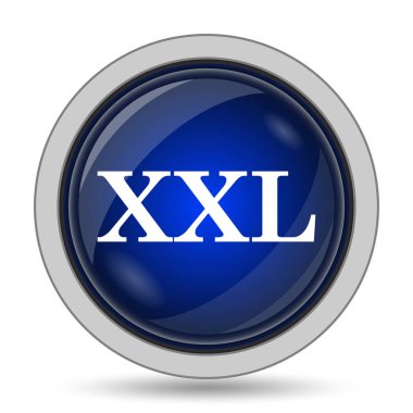 XXL simgesi. Beyaz arka plan üzerinde Internet düğmesi
