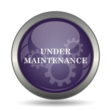 Bakım simgenin altında. Beyaz arka plan üzerinde Internet düğmesi