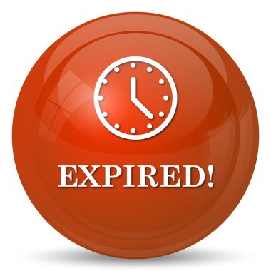 Süresi dolan simgesi. Beyaz arka plan üzerinde Internet düğmesi