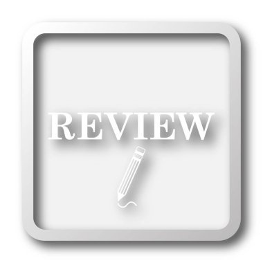 Gözden geçirme simgesi. Beyaz arka plan üzerinde Internet düğmesi